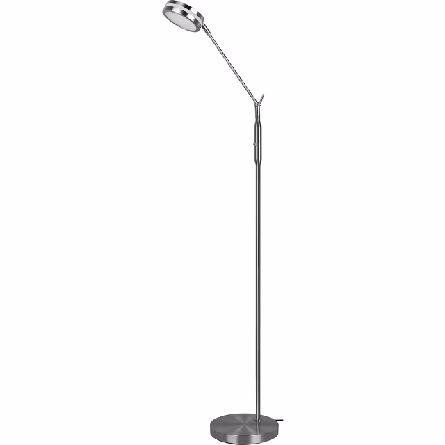 HLW LED LED Floor Lamp 6.5W - Dimmable with Adjustable Color, Matte Nickel & Aluminum HLW LED LED Floor Lamp 6.5W - Dimmable with Adjustable Color, Matte Nickel & Aluminum
