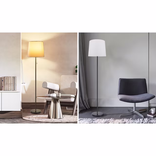 HLW LED LED Floor Lamp Aigi Rosa - Black & White Aluminum Floor Lamp with E27 Socket HLW LED LED Floor Lamp Aigi Rosa - Black & White Aluminum Floor Lamp with E27 Socket