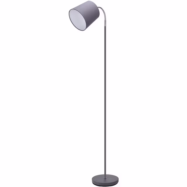 LED Vloerlamp Aigi Rolo - Mat Grijs Aluminium, E14 Fitting Verlichting per ruimte LED Vloerlamp Aigi Rolo - Mat Grijs Aluminium, E14 Fitting Verlichting per ruimte