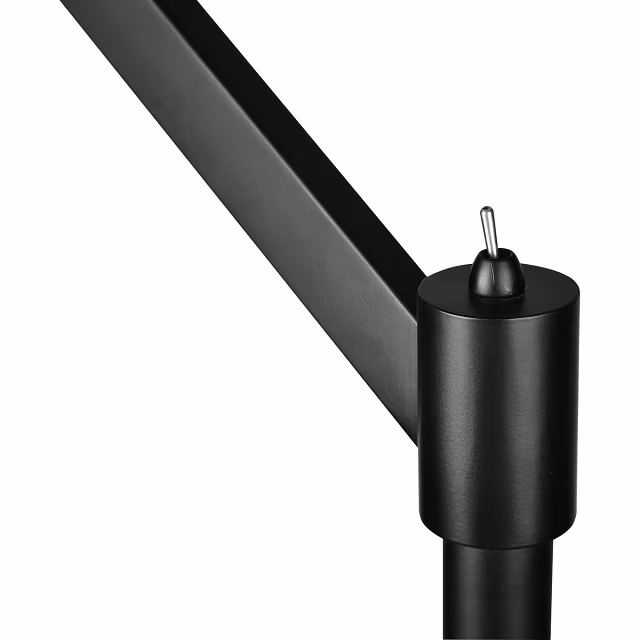 slanke mat zwarte LED vloerlamp van aluminium met E27 fitting en maximaal 60W vermogen slanke mat zwarte LED vloerlamp van aluminium met E27 fitting en maximaal 60W vermogen