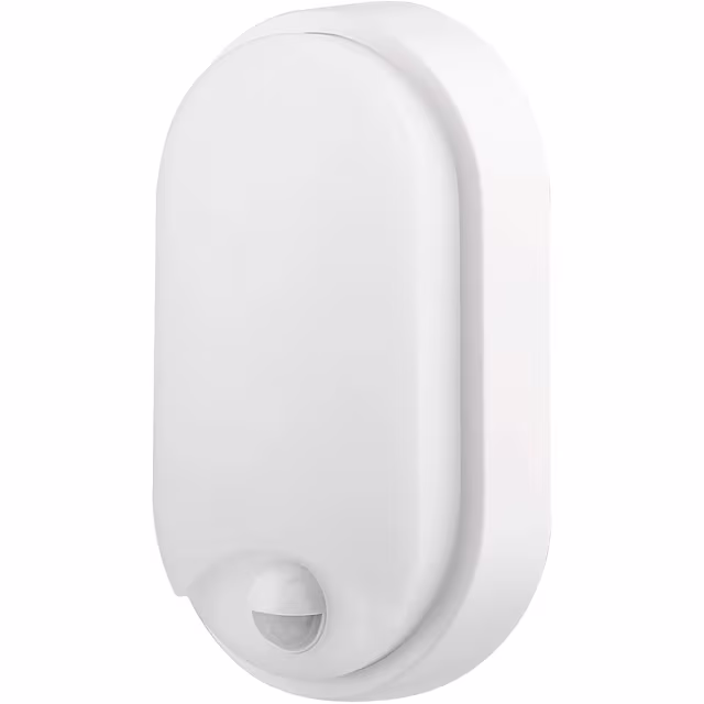 Witte LED wandlamp met sensor, 15W vermogen en neutraal wit licht van 4200K, IP54 beschermingsklasse Witte LED wandlamp met sensor, 15W vermogen en neutraal wit licht van 4200K, IP54 beschermingsklasse