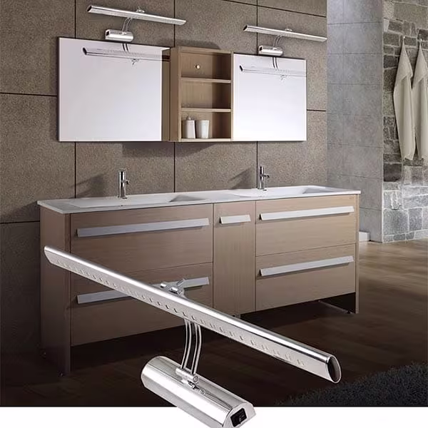 HLW LED LED lamp 6W - Verstelbare LED vloerlamp in glans chroom aluminium HLW LED LED lamp 6W - Verstelbare LED vloerlamp in glans chroom aluminium