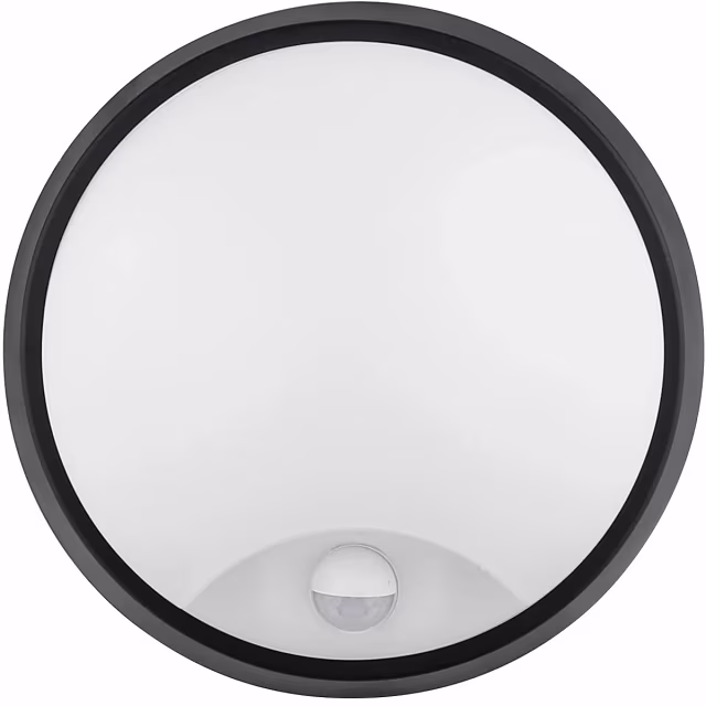 LED wandlamp | 20W | 6500K | Rond | Zwart | Sensor IP54 Verlichting per ruimte LED wandlamp | 20W | 6500K | Rond | Zwart | Sensor IP54 Verlichting per ruimte
