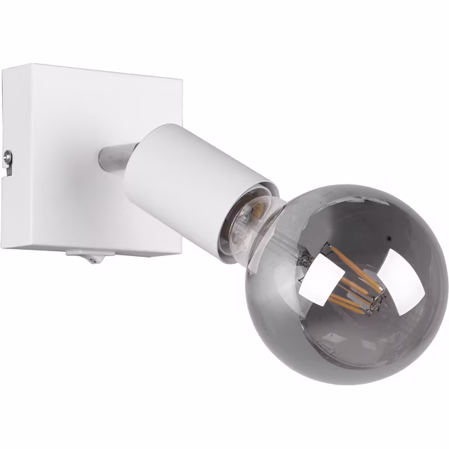 HLW LED Moderne LED Wandspot Trion Zuncka - Mat Wit Aluminium, E27 Fitting, Ideaal als LED Spot en Witte Vloerlamp HLW LED Moderne LED Wandspot Trion Zuncka - Mat Wit Aluminium, E27 Fitting, Ideaal als LED Spot en Witte Vloerlamp