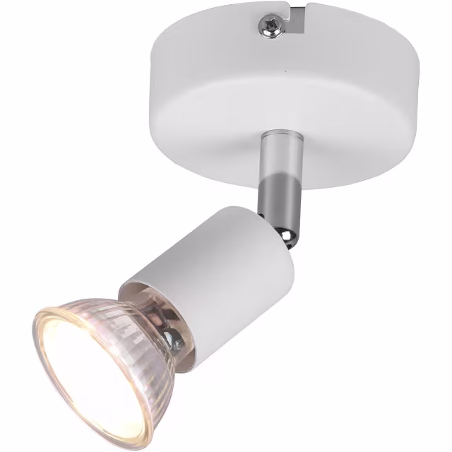 Ronde mat witte LED wandlamp van aluminium met GU10 fitting en 35W vermogen in modern design Ronde mat witte LED wandlamp van aluminium met GU10 fitting en 35W vermogen in modern design