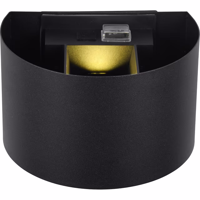 mat zwarte LED wandlamp 5W warm wit licht 3000K met sensor en USB-C aansluiting mat zwarte LED wandlamp 5W warm wit licht 3000K met sensor en USB-C aansluiting