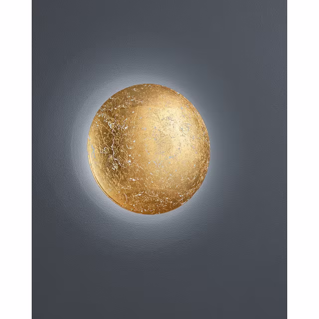 Ronde mat-gouden LED wandlamp 8W met warm wit licht 3000K en 700 lumen Ronde mat-gouden LED wandlamp 8W met warm wit licht 3000K en 700 lumen