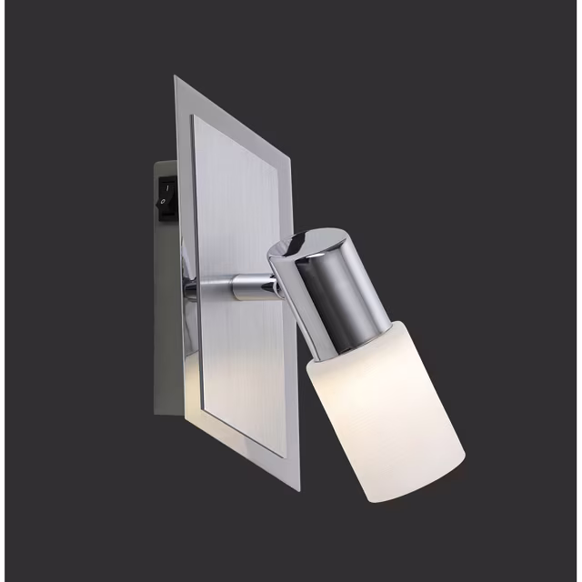 HLW LED LED Wandspot Trion Clupo - Mat Chroom, 4W LED Spot, Warm Wit 2700K-3000K, Beam Angle Verstelbaar HLW LED LED Wandspot Trion Clupo - Mat Chroom, 4W LED Spot, Warm Wit 2700K-3000K, Beam Angle Verstelbaar