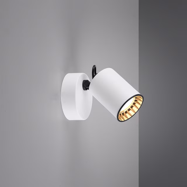 HLW LED LED Wall Spotlight Trion Pirlo - Matte White - Aluminum - GU10 Fitting - 1-light LED Spotlight HLW LED LED Wall Spotlight Trion Pirlo - Matte White - Aluminum - GU10 Fitting - 1-light LED Spotlight