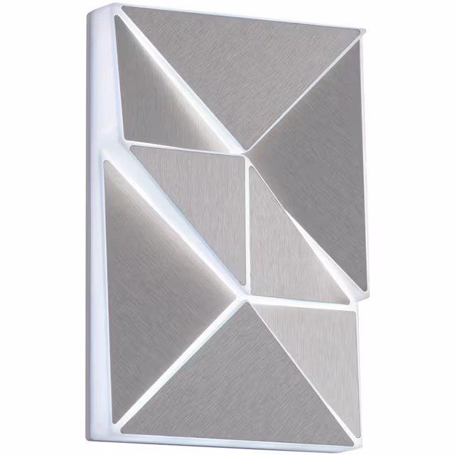 HLW LED LED Wall Lamp 10W - Adjustable Color & Beam Angle, Matte Chrome Aluminum HLW LED LED Wall Lamp 10W - Adjustable Color & Beam Angle, Matte Chrome Aluminum