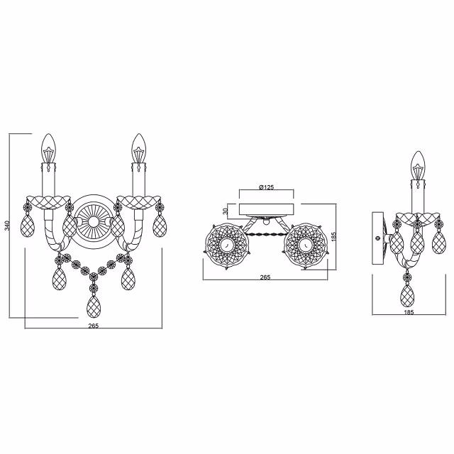 HLW LED LED Wandlamp Trion Lucy - Dubbele E14 Fitting, Helder Licht & Aluminium Design HLW LED LED Wandlamp Trion Lucy - Dubbele E14 Fitting, Helder Licht & Aluminium Design