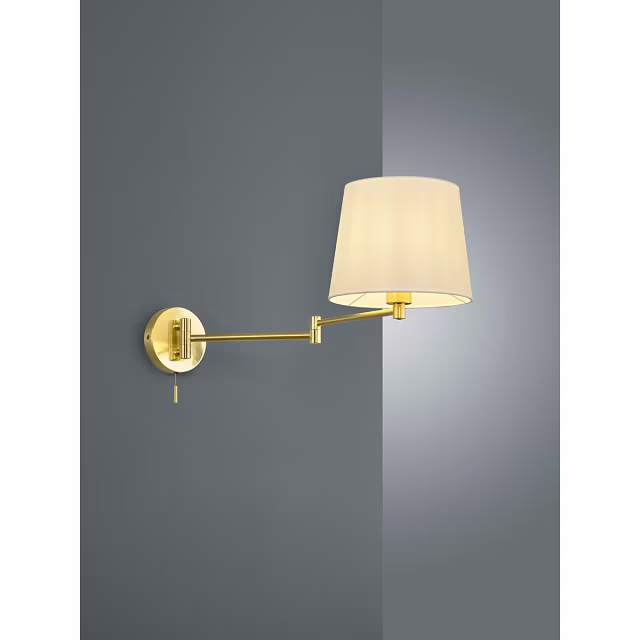 Mat gouden LED wandlamp met verstelbare arm, 60W vermogen, GU10 fitting en warme 3000K lichtkleur Mat gouden LED wandlamp met verstelbare arm, 60W vermogen, GU10 fitting en warme 3000K lichtkleur