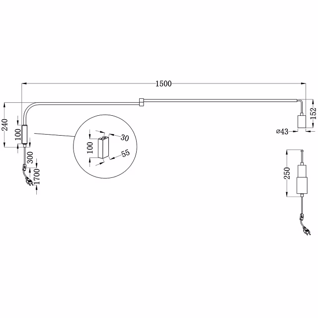 HLW LED LED Wall Lamp Matte Black with Adjustable Beam Angle and E27 Fitting - Durable Aluminum HLW LED LED Wall Lamp Matte Black with Adjustable Beam Angle and E27 Fitting - Durable Aluminum