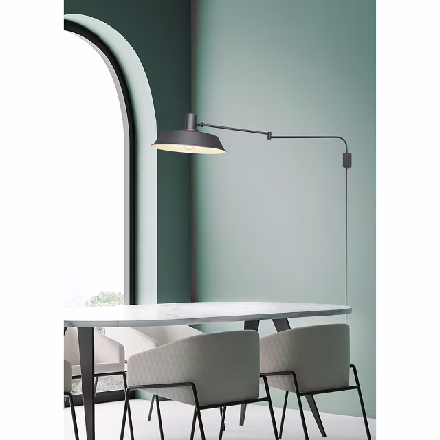 HLW LED LED Wall Lamp Matte Black - Trion Bolan | Durable Aluminum & E27 Fitting HLW LED LED Wall Lamp Matte Black - Trion Bolan | Durable Aluminum & E27 Fitting