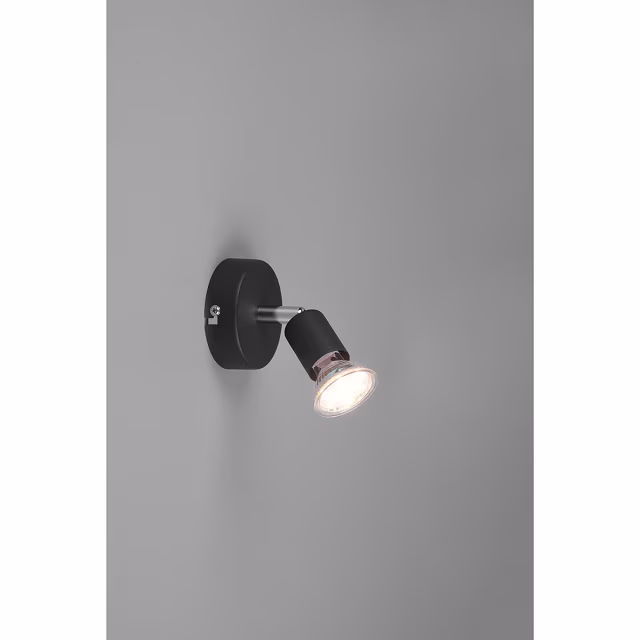 HLW LED LED Wandspot Trion Pamo - Mat Zwart Aluminium - GU10 Fitting, LED Spot HLW LED LED Wandspot Trion Pamo - Mat Zwart Aluminium - GU10 Fitting, LED Spot