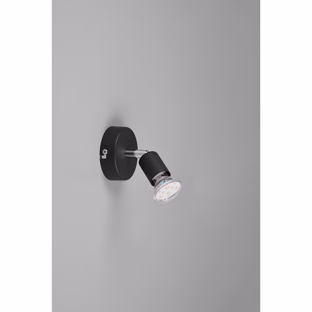 HLW LED LED Wandspot Trion Pamo - Mat Zwart Aluminium - GU10 Fitting, LED Spot HLW LED LED Wandspot Trion Pamo - Mat Zwart Aluminium - GU10 Fitting, LED Spot