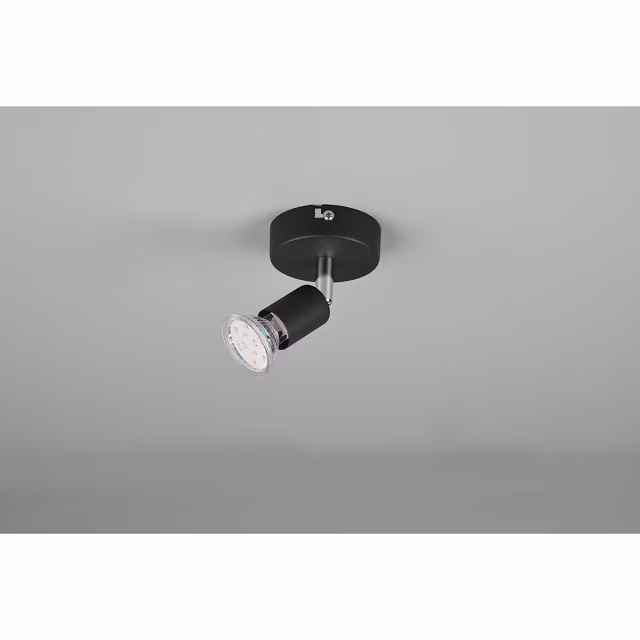 HLW LED LED Wandspot Trion Pamo - Mat Zwart Aluminium - GU10 Fitting, LED Spot HLW LED LED Wandspot Trion Pamo - Mat Zwart Aluminium - GU10 Fitting, LED Spot