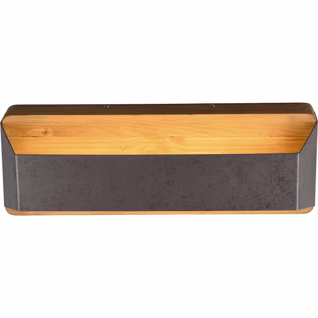 HLW LED LED Wandlamp Trion Arbon 13.5W Dimbaar Warm Wit 3000K Antiek Nikkel HLW LED LED Wandlamp Trion Arbon 13.5W Dimbaar Warm Wit 3000K Antiek Nikkel