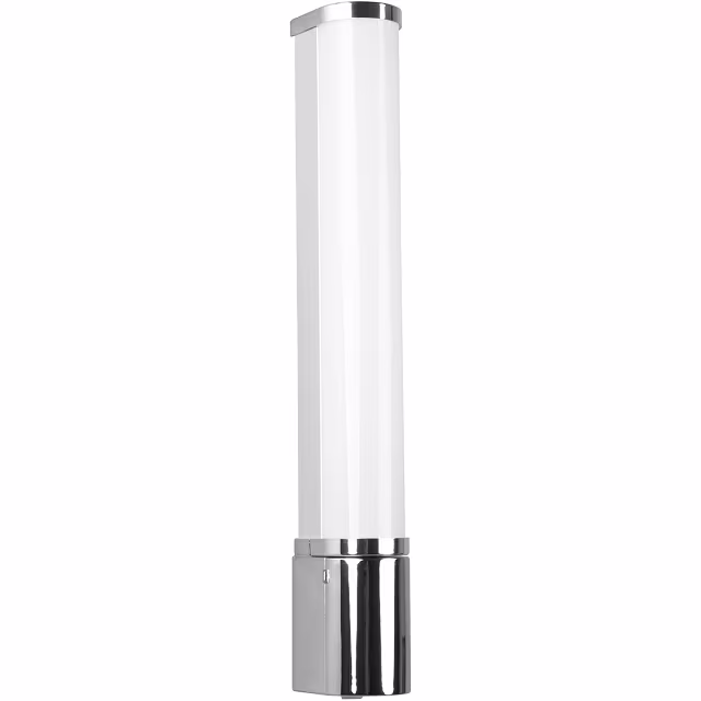 HLW LED LED Wandlamp 8W Warm Wit 3000K Spatwaterdicht IP44 Glans Chroom Kunststof HLW LED LED Wandlamp 8W Warm Wit 3000K Spatwaterdicht IP44 Glans Chroom Kunststof