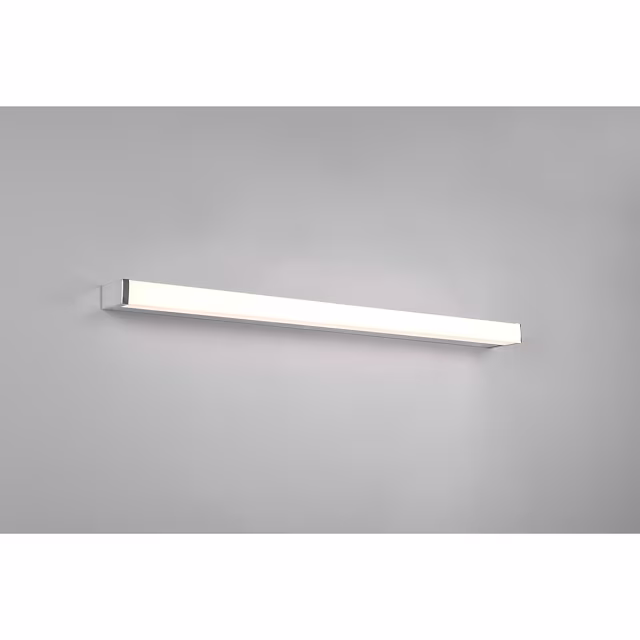 HLW LED LED Wandlamp 12W Warm Wit 3000K - Spatwaterdicht IP44, Verstelbare Beam Angle, Mat Chroom