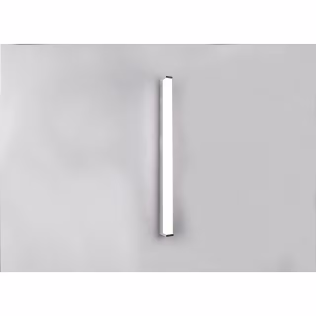 HLW LED LED Wandlamp 12W Warm Wit 3000K - Spatwaterdicht IP44, Verstelbare Beam Angle, Mat Chroom