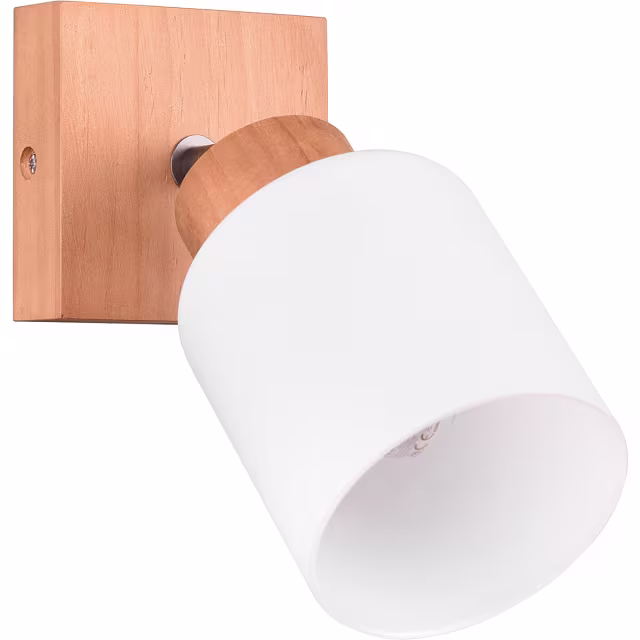HLW LED LED Wall Spotlight Trion Asmara - Wooden LED Spotlight with E14 Fitting for Atmospheric Lighting HLW LED LED Wall Spotlight Trion Asmara - Wooden LED Spotlight with E14 Fitting for Atmospheric Lighting