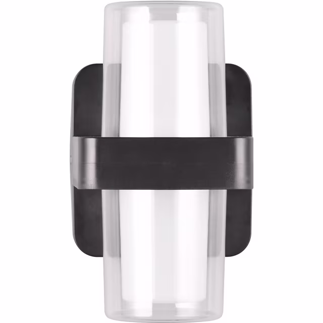 HLW LED LED Wandlamp Mat Zwart - 2 Lichtpunten, Warm Wit 3000K, 3.5W LED Wandlamp HLW LED LED Wandlamp Mat Zwart - 2 Lichtpunten, Warm Wit 3000K, 3.5W LED Wandlamp