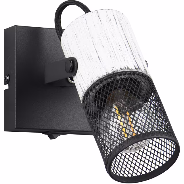 LED wandlamp | Tot 15W | E14 | Zwart/Wit | Metaal | Spot Verlichting per ruimte LED wandlamp | Tot 15W | E14 | Zwart/Wit | Metaal | Spot Verlichting per ruimte