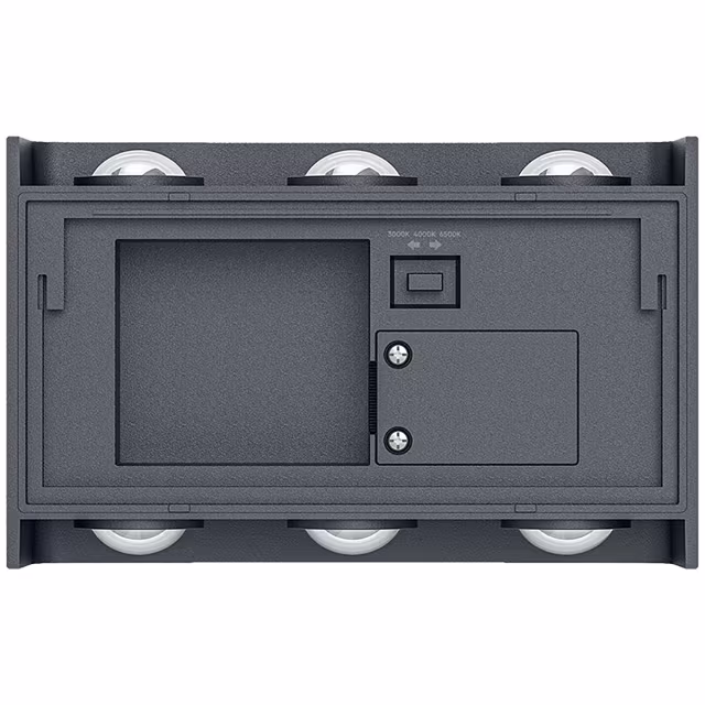 HLW LED LED Wandlamp & Vloerlamp Zwart - IP65 Waterdicht, 6W LED, Beam Angle Verstelbaar, Warm-wit tot Daglicht Wit