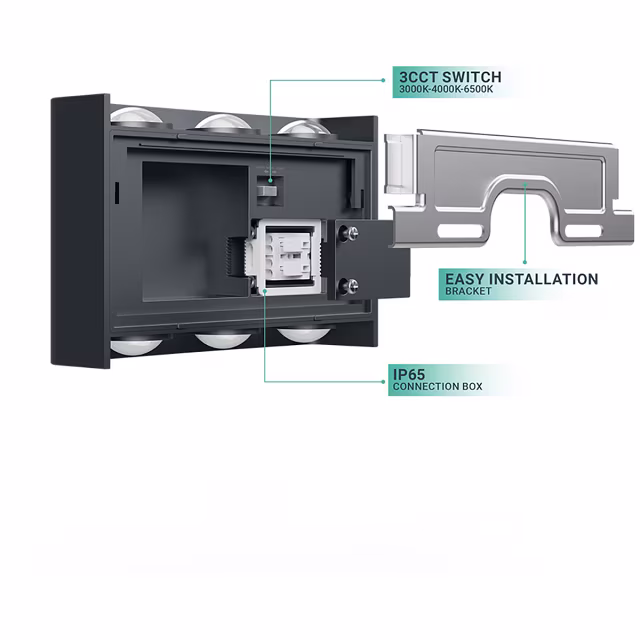 HLW LED LED Wandlamp Brinton Victo - 6W, Warm Wit 3000K, Waterdicht IP65, Verstelbare Beam Angle HLW LED LED Wandlamp Brinton Victo - 6W, Warm Wit 3000K, Waterdicht IP65, Verstelbare Beam Angle