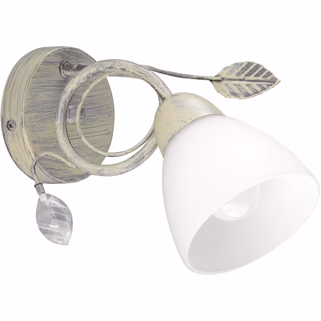 Antiek grijze LED wandlamp van aluminium met E27 fitting en maximaal 40W vermogen in neutraal wit licht Antiek grijze LED wandlamp van aluminium met E27 fitting en maximaal 40W vermogen in neutraal wit licht