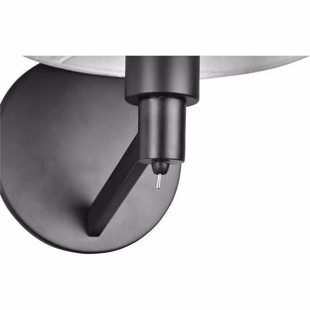 Ronde mat zwarte LED wandlamp van aluminium met E27 fitting en maximaal 40W vermogen Ronde mat zwarte LED wandlamp van aluminium met E27 fitting en maximaal 40W vermogen