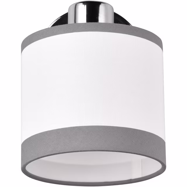 Moderne chroomkleurige LED wandlamp met E27 fitting en ingebouwde schakelaar tot 10W vermogen Moderne chroomkleurige LED wandlamp met E27 fitting en ingebouwde schakelaar tot 10W vermogen