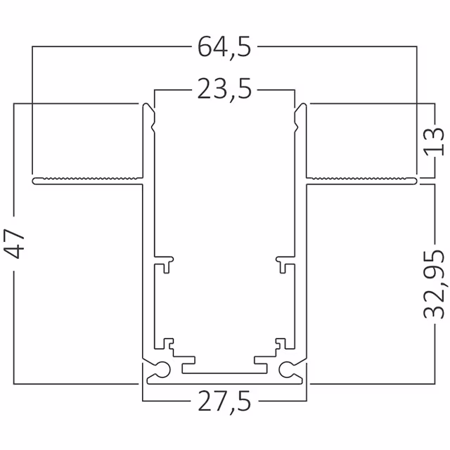 Zwarte 1 meter lange magnetische track rail van aluminium voor binnenverlichting met eenvoudig te monteren design Zwarte 1 meter lange magnetische track rail van aluminium voor binnenverlichting met eenvoudig te monteren design