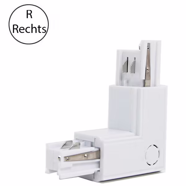 Witte vloerlamp LED met verstelbare beam angle en L-vormige spanningsrail koppeling rechts voor binnenverlichting Witte vloerlamp LED met verstelbare beam angle en L-vormige spanningsrail koppeling rechts voor binnenverlichting