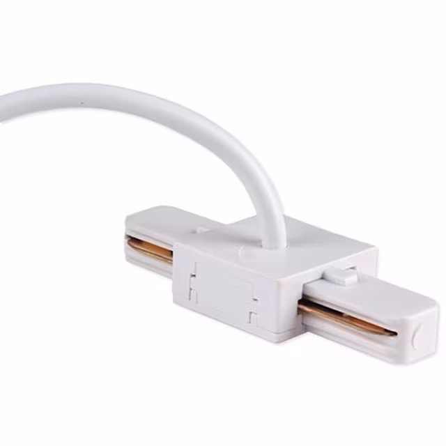 Witte Spanningsrail Voedingsconnector voor LED Lamp & Vloerlamp Binnenverlichting Witte Spanningsrail Voedingsconnector voor LED Lamp & Vloerlamp Binnenverlichting