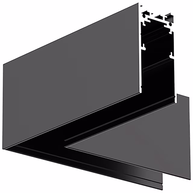 Hoekstuk Zwart voor 48V Magnetische Track Rails - Opbouwmontage Binnenverlichting Hoekstuk Zwart voor 48V Magnetische Track Rails - Opbouwmontage Binnenverlichting