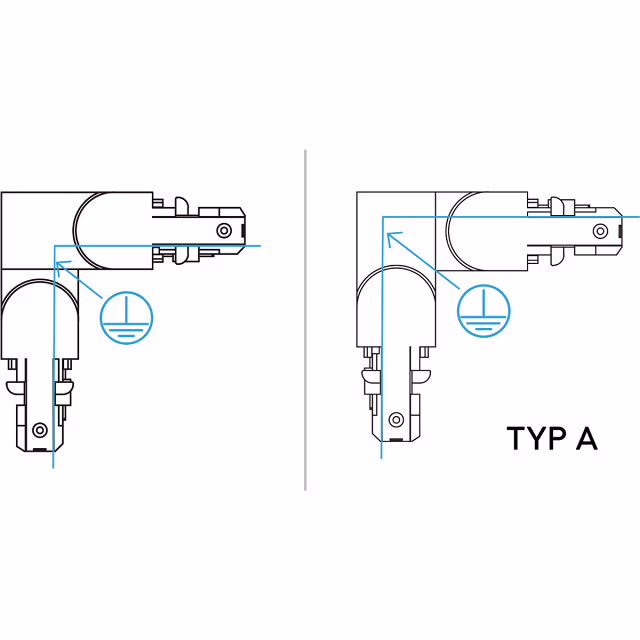 HLW LED Spanningsrail Doorverbinder Trion Dual - Mat Wit, 2 Fase, Aarde, Beam Angle Verstelbaar HLW LED Spanningsrail Doorverbinder Trion Dual - Mat Wit, 2 Fase, Aarde, Beam Angle Verstelbaar