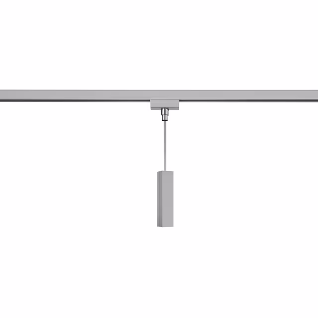 Matte titaan hanglamp connector voor 2-fase spanningsrail, strak en eenvoudig te installeren Matte titaan hanglamp connector voor 2-fase spanningsrail, strak en eenvoudig te installeren