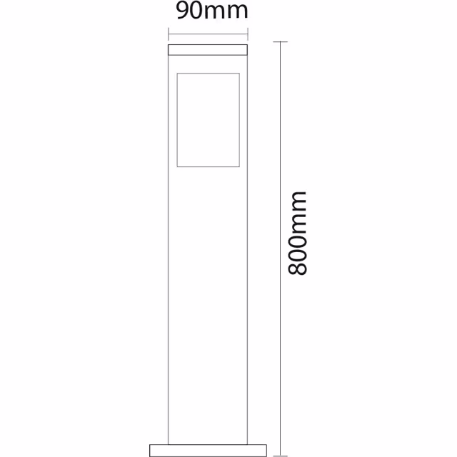 HLW LED LED Tuinverlichting - Buitenlamp - Kavy 5 - Staand - Aluminium Mat Zwart - E27 - Vierkant HLW LED LED Tuinverlichting - Buitenlamp - Kavy 5 - Staand - Aluminium Mat Zwart - E27 - Vierkant