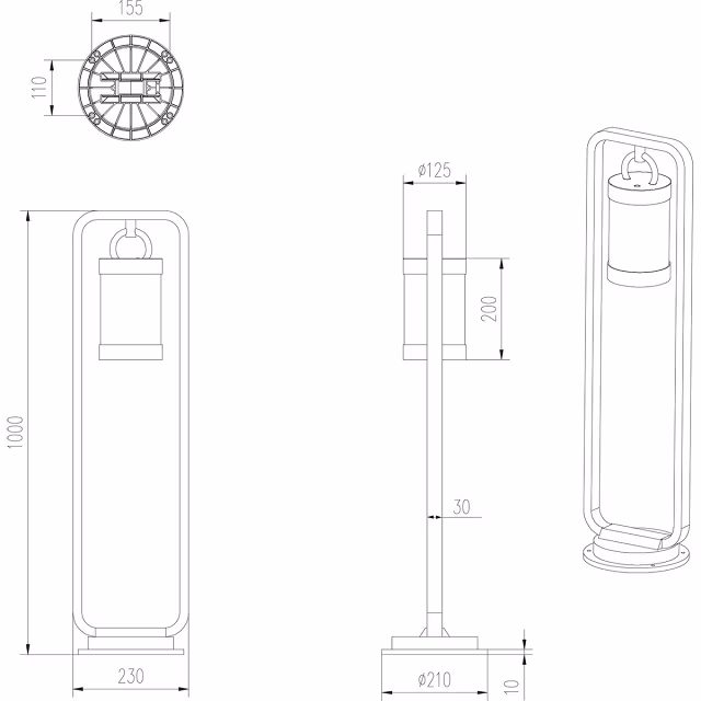 HLW LED LED Tuinverlichting met Dag en Nacht Sensor- Staand - Buitenlamp - Trion Semby XL - E27 Fitting - Spatwaterdicht IP44 - Mat Antraciet - Aluminium HLW LED LED Tuinverlichting met Dag en Nacht Sensor- Staand - Buitenlamp - Trion Semby XL - E27 Fitting - Spatwaterdicht IP44 - Mat Antraciet - Aluminium