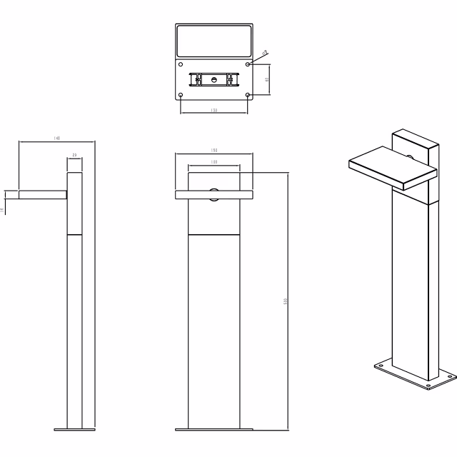 HLW LED LED Tuinverlichting - Staande Buitenlamp - Trion Ihson - 8W - Warm Wit 3000K - Draaibaar - Rechthoek - Mat Antraciet - Aluminium HLW LED LED Tuinverlichting - Staande Buitenlamp - Trion Ihson - 8W - Warm Wit 3000K - Draaibaar - Rechthoek - Mat Antraciet - Aluminium