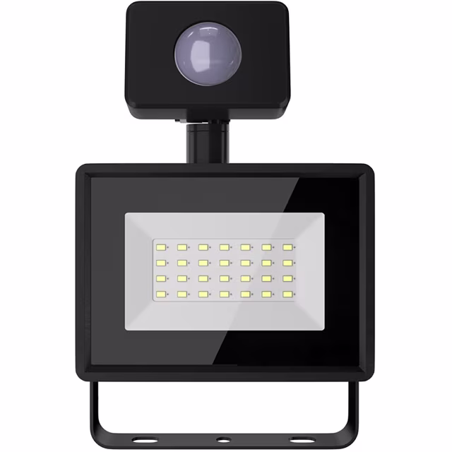 Witte LED bouwlamp en wandlamp 20W met bewegingssensor en waterdichte behuizing IP65 Witte LED bouwlamp en wandlamp 20W met bewegingssensor en waterdichte behuizing IP65