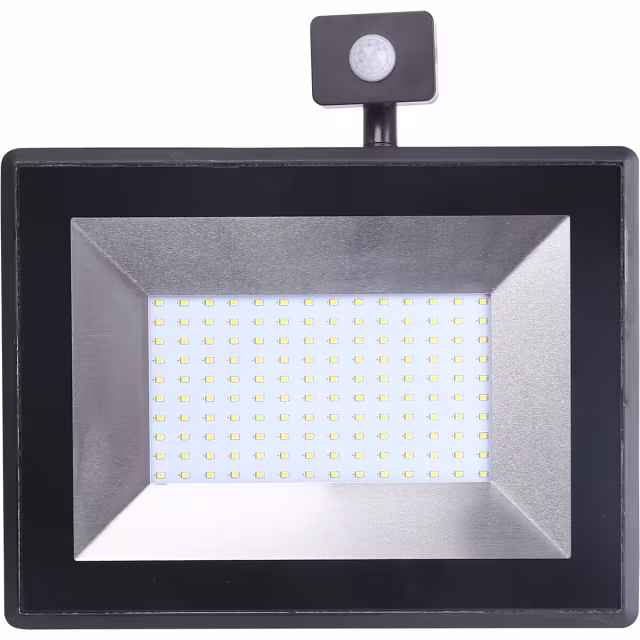 zwarte en witte LED bouwlamp met sensor 100W 10000 lumen 6400K IP65 buitenverlichting zwarte en witte LED bouwlamp met sensor 100W 10000 lumen 6400K IP65 buitenverlichting