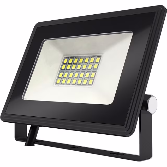 LED Bouwlamp 20W - Waterdicht IP65 - Zwart & Wit - Koud Wit 6000K Buitenverlichting LED Bouwlamp 20W - Waterdicht IP65 - Zwart & Wit - Koud Wit 6000K Buitenverlichting