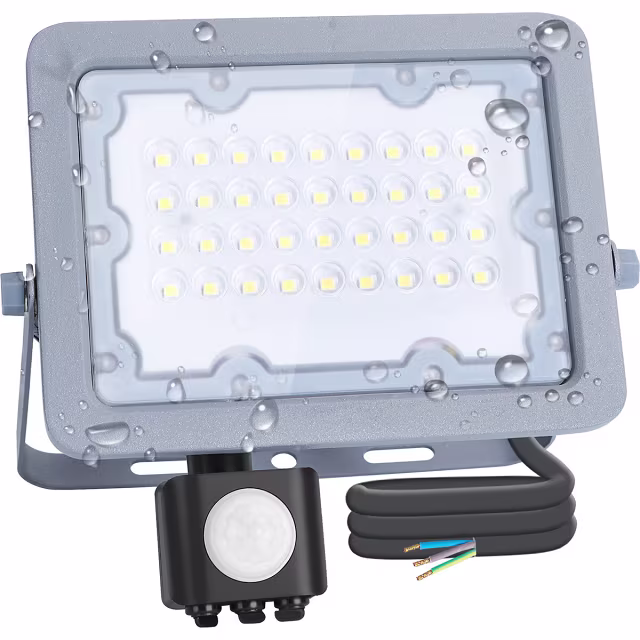 HLW LED Waterdichte LED Bouwlamp met Sensor 30W - Koud Wit 6500K - Verstelbaar & Aluminium HLW LED Waterdichte LED Bouwlamp met Sensor 30W - Koud Wit 6500K - Verstelbaar & Aluminium