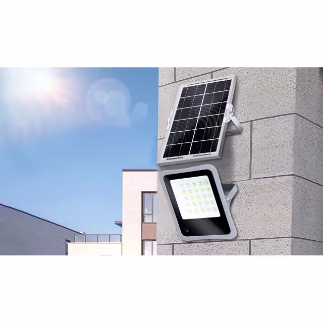 HLW LED LED Floodlight Solar 300W - Waterdichte IP65 LED Bouwlamp & Tuin Wandlamp Koud Wit 6000K HLW LED LED Floodlight Solar 300W - Waterdichte IP65 LED Bouwlamp & Tuin Wandlamp Koud Wit 6000K
