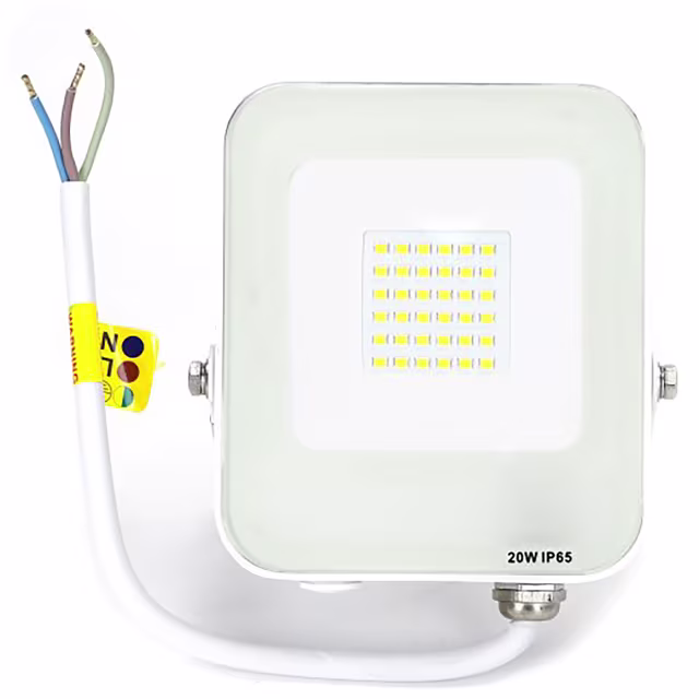 Waterdichte verstelbare LED bouwlamp 20W met neutraal wit licht 4000K en 1800 lumen Waterdichte verstelbare LED bouwlamp 20W met neutraal wit licht 4000K en 1800 lumen