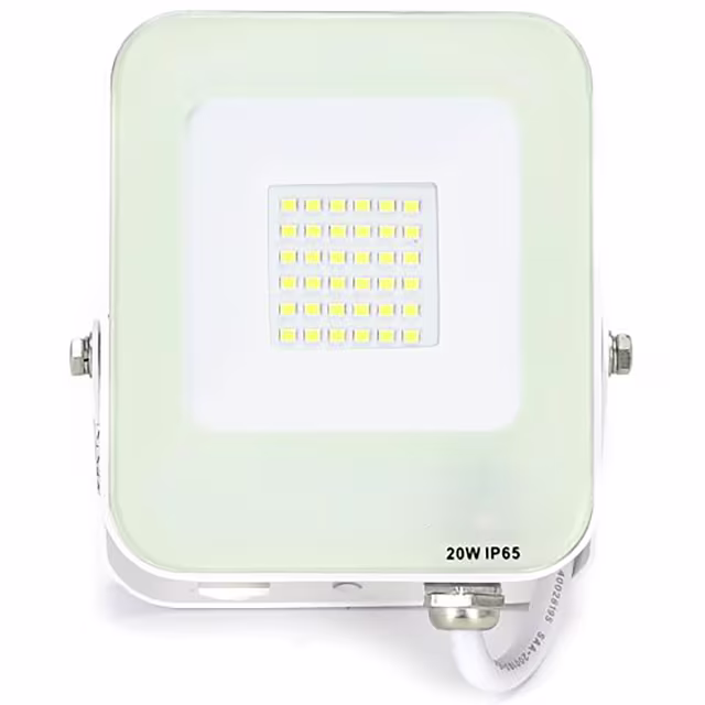 Verstelbare waterdichte LED bouwlamp 20W met koud wit licht 6500K en 1800 lumen Verstelbare waterdichte LED bouwlamp 20W met koud wit licht 6500K en 1800 lumen