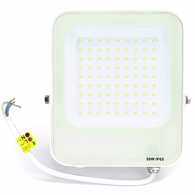 waterdichte verstelbare LED bouwlamp 50W met neutraal wit licht 4000K en 4700 lumen waterdichte verstelbare LED bouwlamp 50W met neutraal wit licht 4000K en 4700 lumen